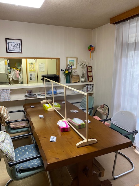 コロナウイルスの飛沫対策