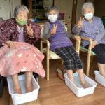 ラベンダー香る足湯でリラックス♪