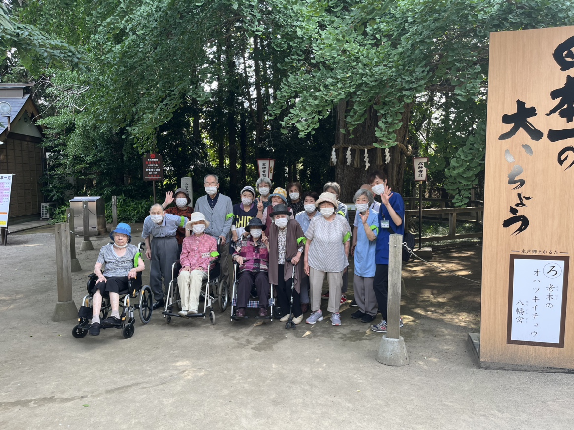 水戸八幡宮へ外出レク！